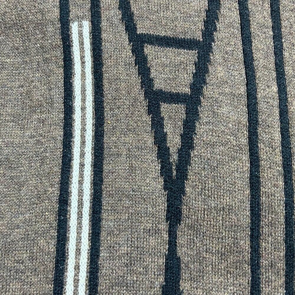 F/X Fusion textured crewneck sweater 3D vertical geometric design sz XXL